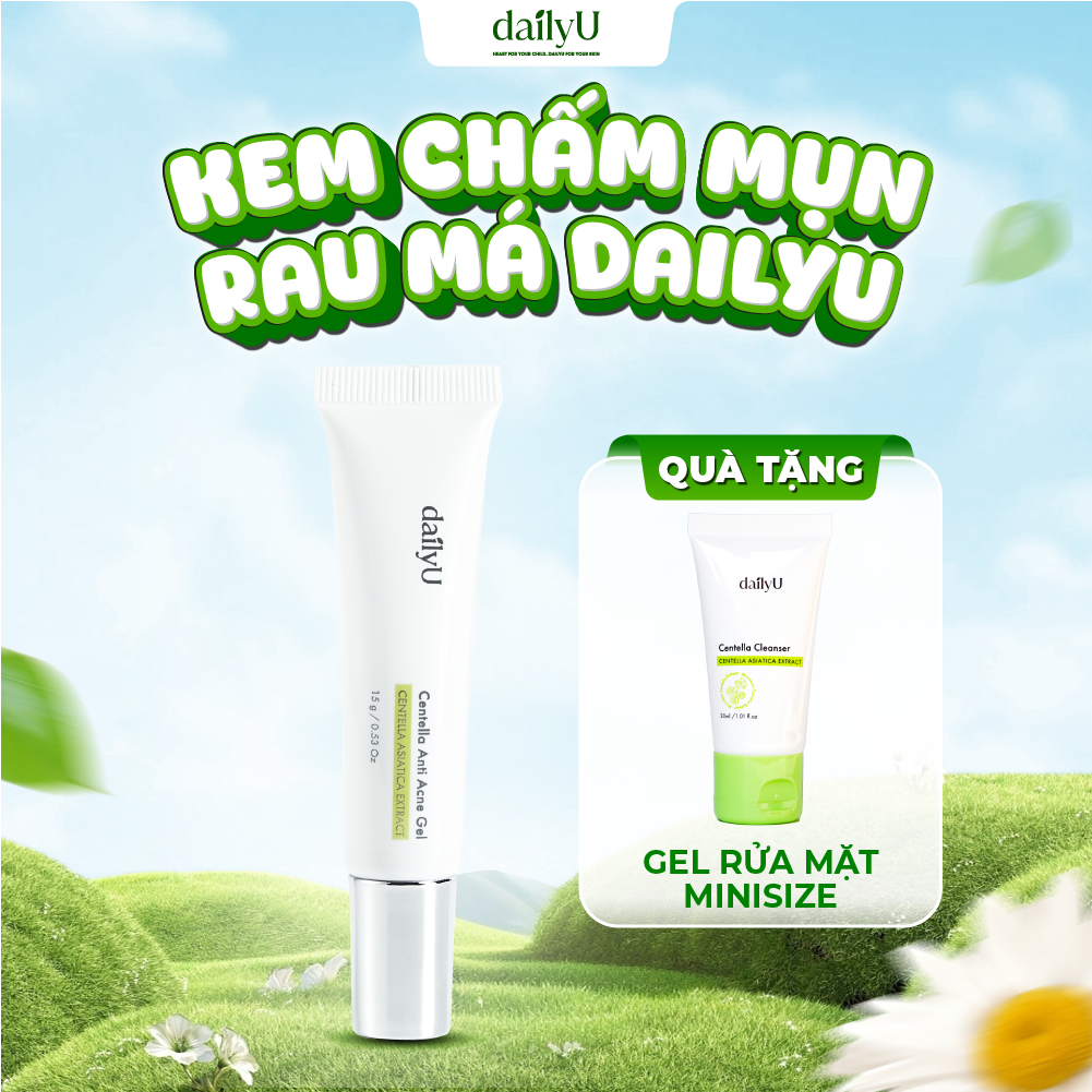 Gel Giảm Mụn dailyU Centella Anti Ance Gel cải thiện tình trạng mụn 15g