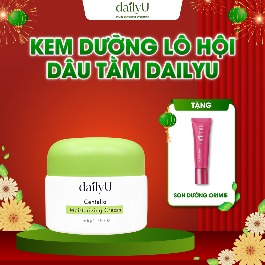 Kem Dưỡng Ẩm dailyU Centella Moisturizing Cream làm sáng da và chống lão hoá 50g