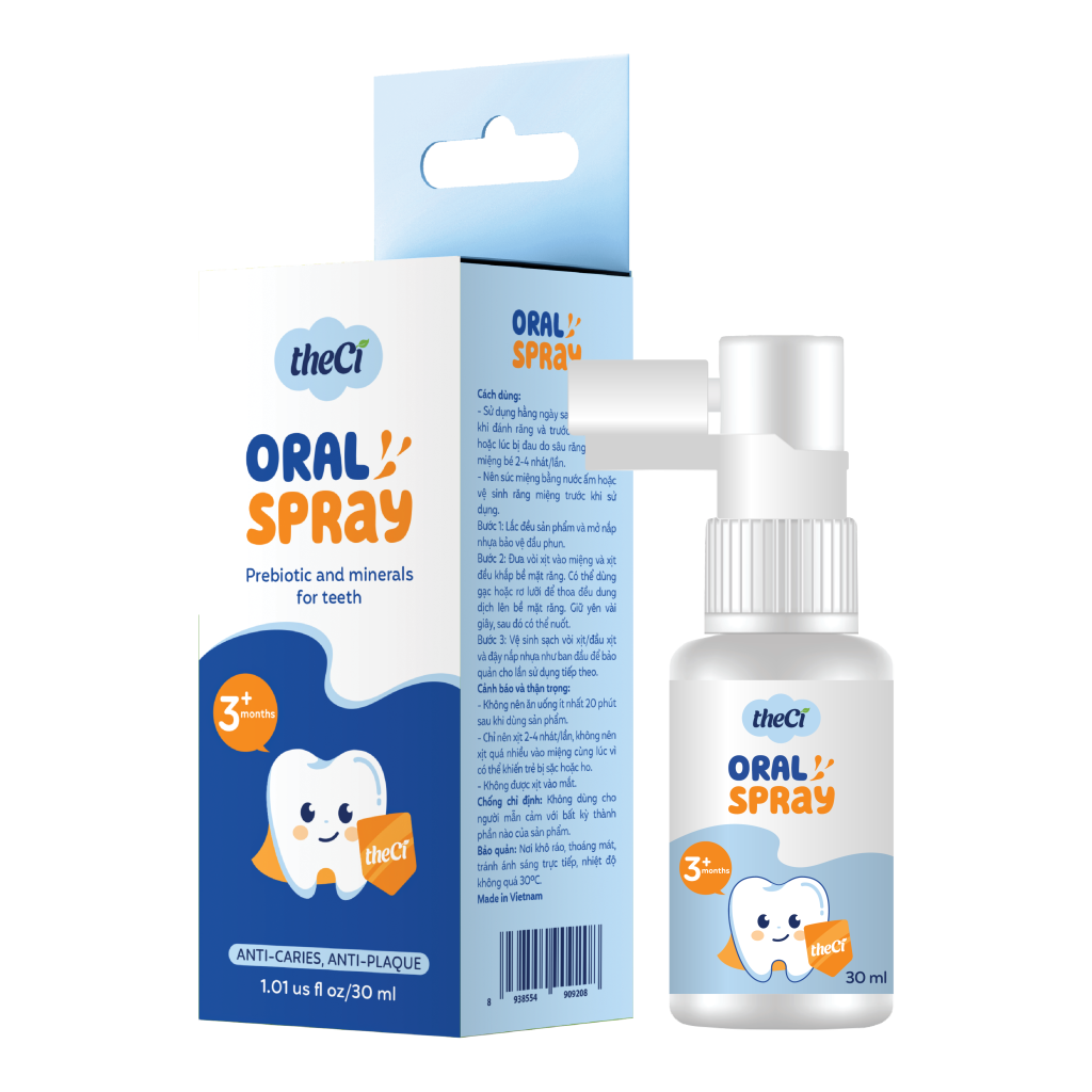 Xịt Răng Miệng Chống Sâu Răng Dành Cho Bé theCi 30ml